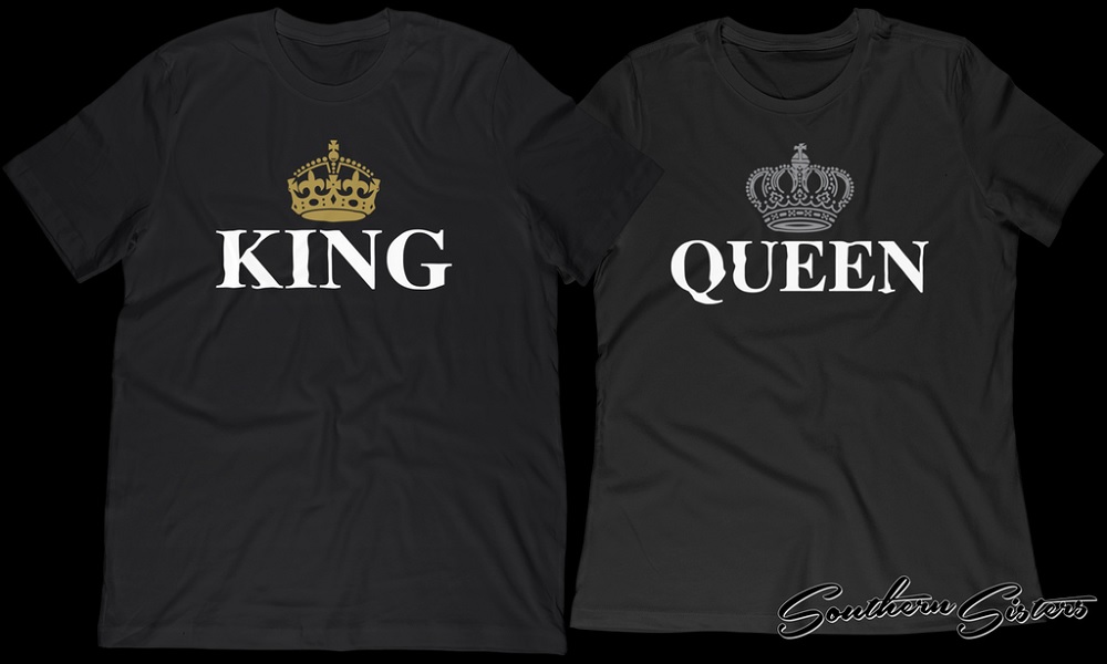 king and queen t shirts